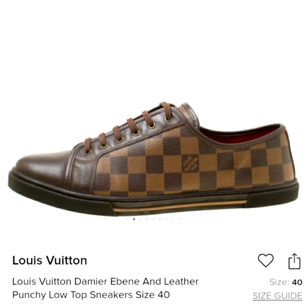Louis Vuitton Damier punchy low top sneakers